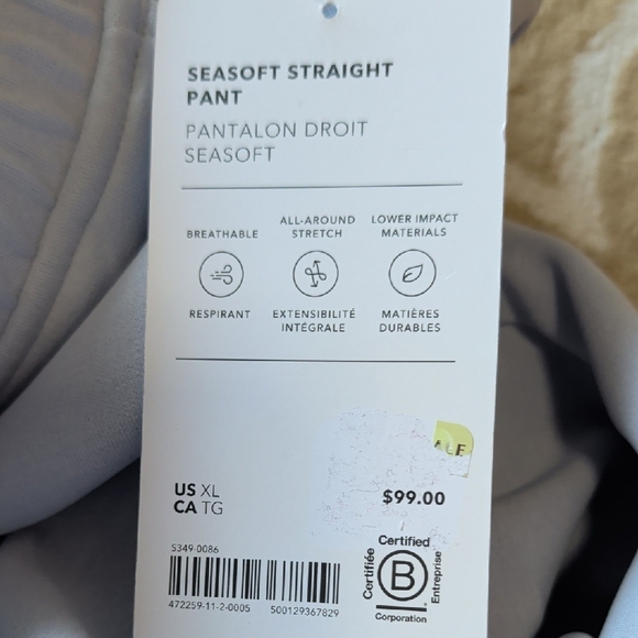 Athleta Seasoft Straight Pant Light Blue NWT - Picture 6 of 6